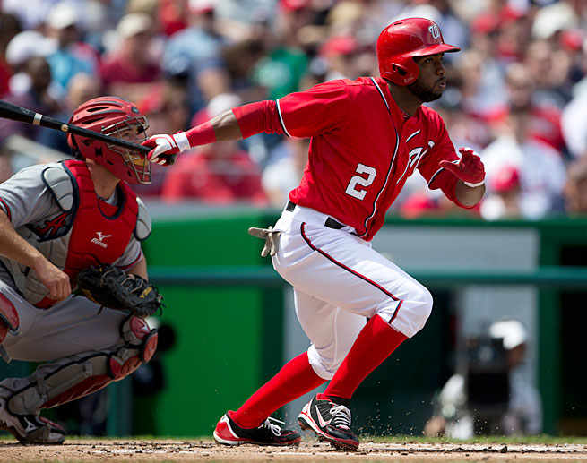 Denard Span is off to a strong start in his first season with the Nationals, batting .313 with a .421 OBP.